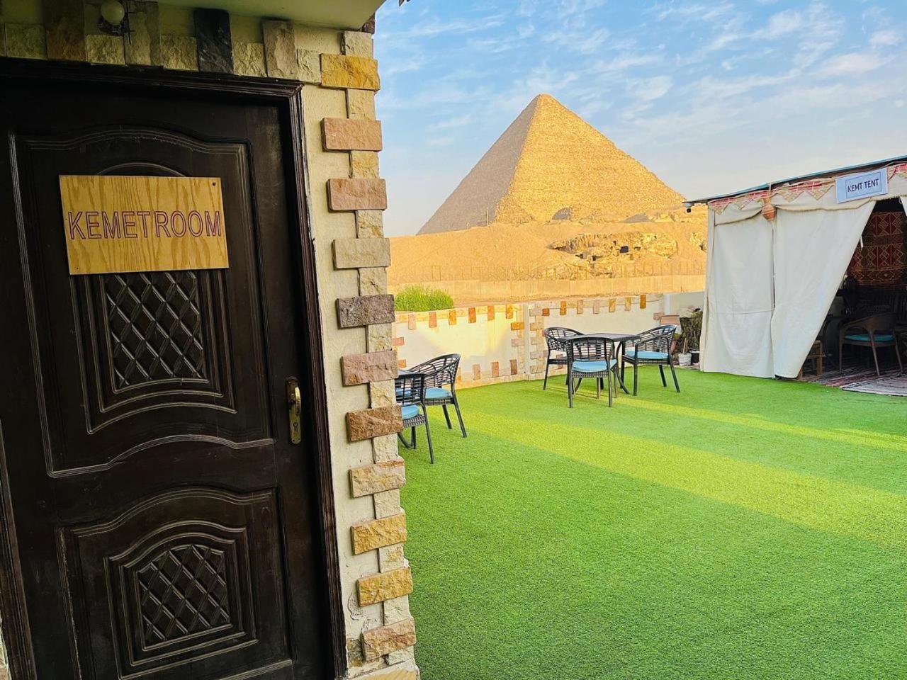Kemet Pyramids Room View 开罗 外观 照片