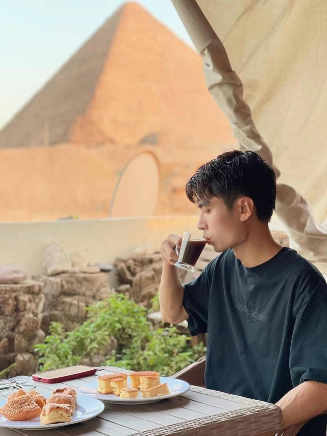 Kemet Pyramids Room View 开罗 外观 照片