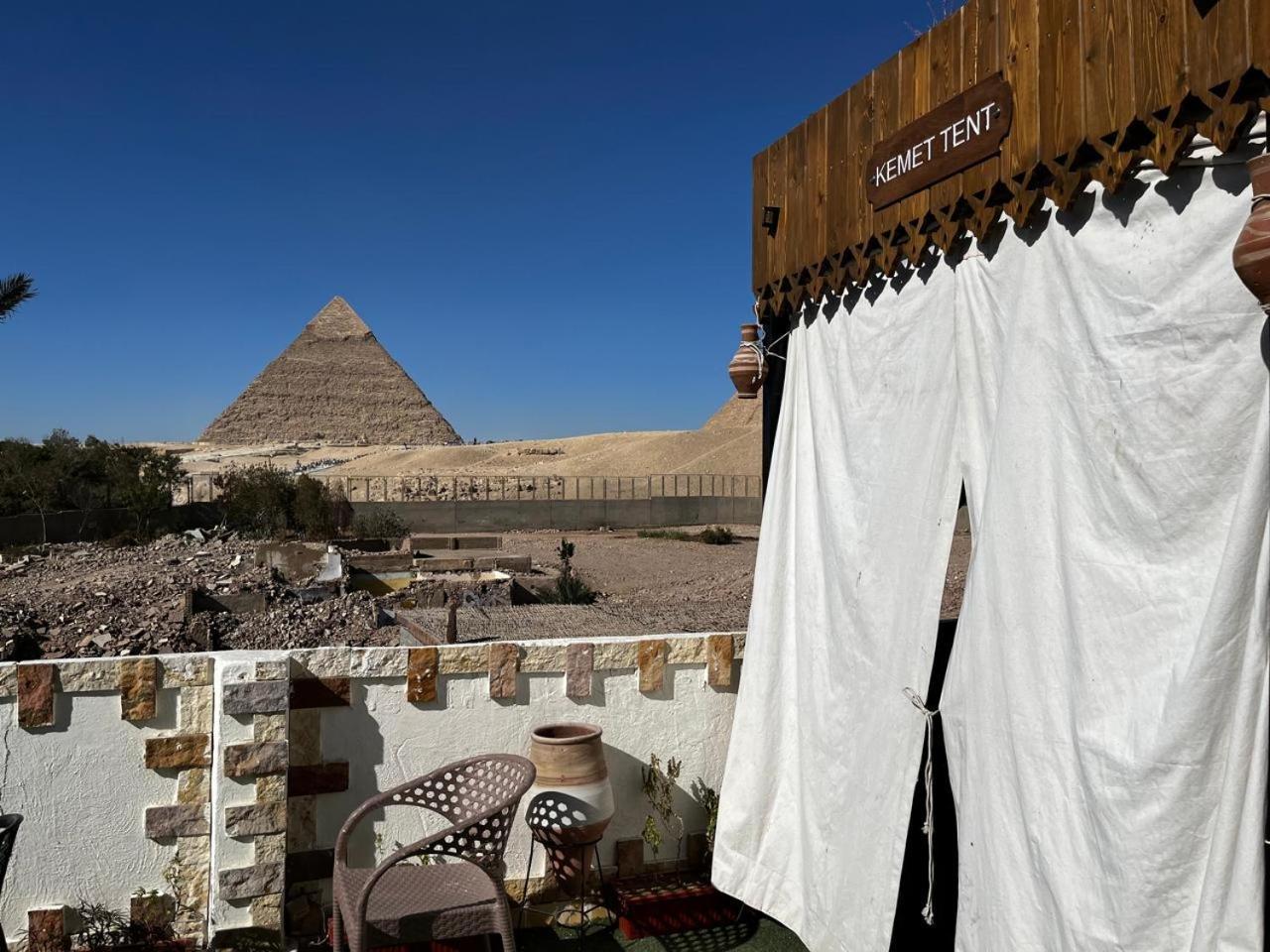 Kemet Pyramids Room View 开罗 外观 照片